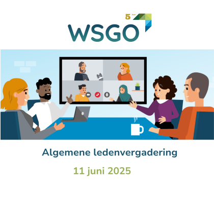 $ poppetjes aan vergadertafel en 4 poppetjes in de monitor